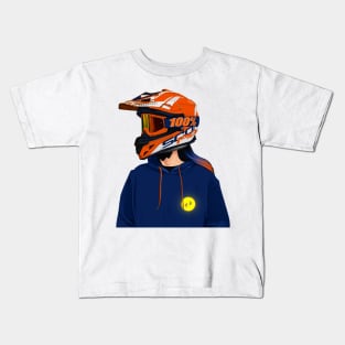 Lady Rider Scorpion Helmet Kids T-Shirt